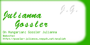 julianna gossler business card